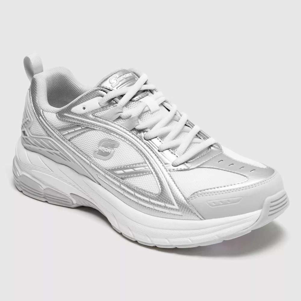Men's‎ Stark Sneakers by S Sport Skechers Silver Size 13 New With Tags